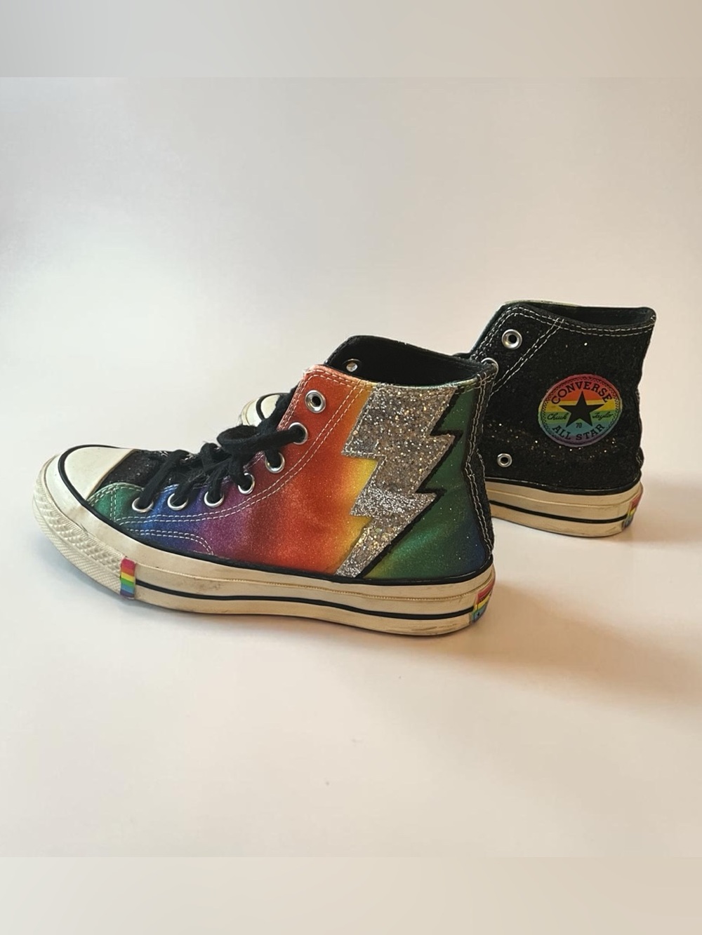 Chuck Taylor 70 Pride LGBTQ+ 2019 Rainbow Glitter High Tops Limited Release